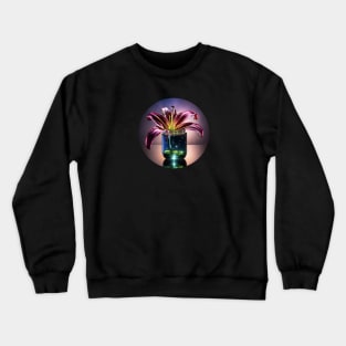 Stargazer Lily with Firefly Jar Crewneck Sweatshirt